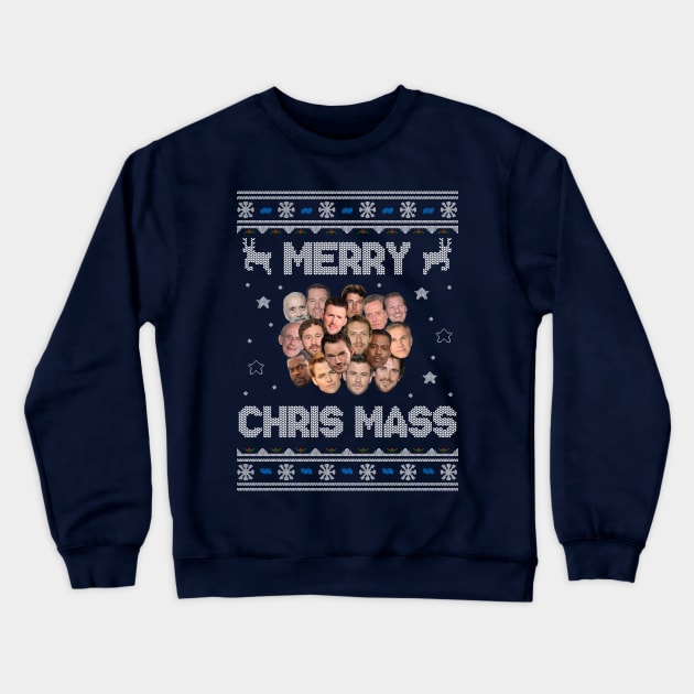 Merry Chris Mass Christmas Crewneck Sweatshirt by StebopDesigns